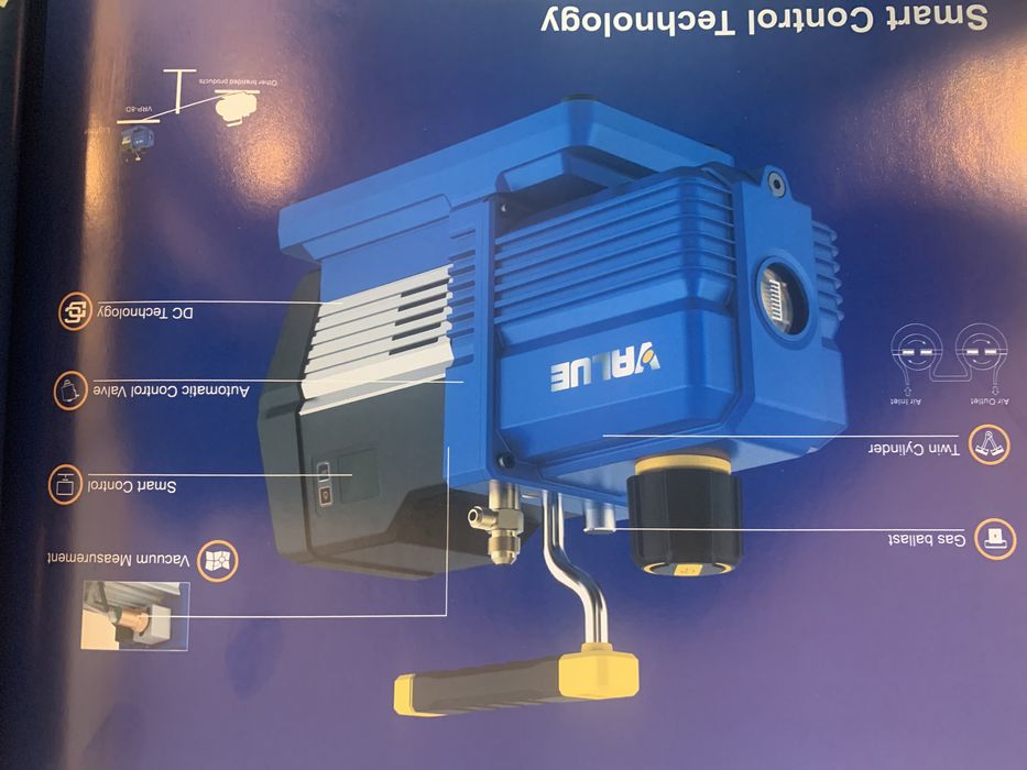 Pompa value vrp-6di 6cfm 170l/min dual stage 15micron 3/4hp 346x145x30