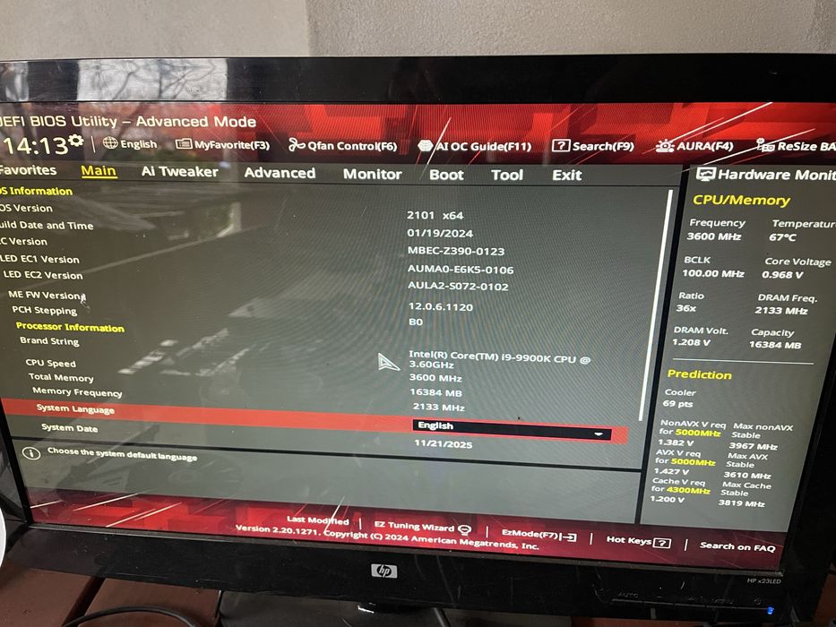 Kit i9-9900K + ROG Strix Z390 E Gaming