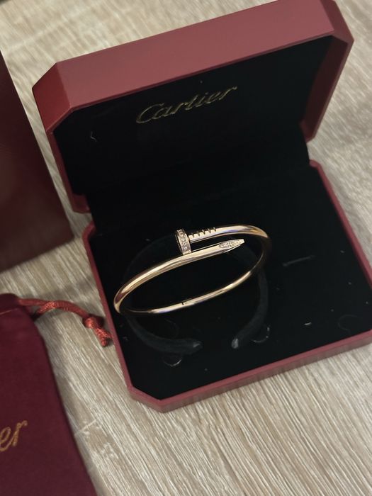 Bratara tip Cartier Cui inscriptionata Au750