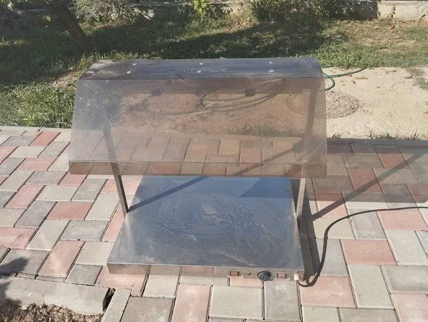 Vitrina masa calda  felie de pizza becuri halogen