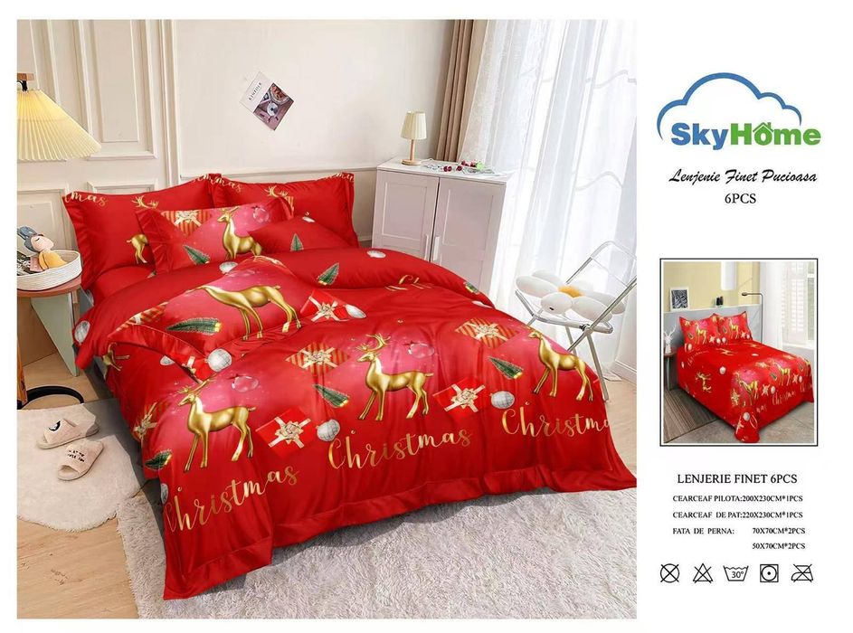 Lenjerie de pat finet 6 piese