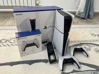 Ps5 slim + 2 джостика +куллер +игры