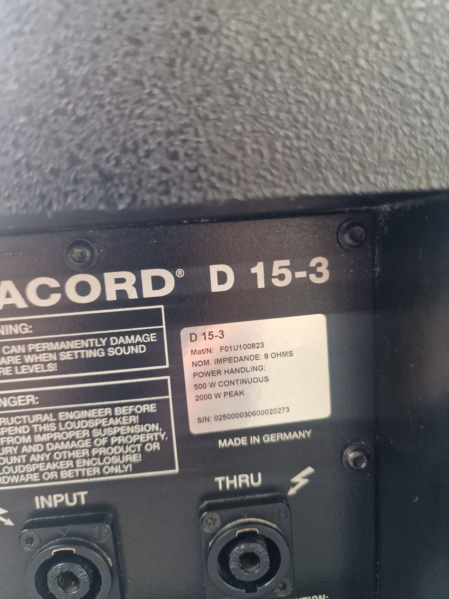 Dynacord D-Lite 15 3,pasive
