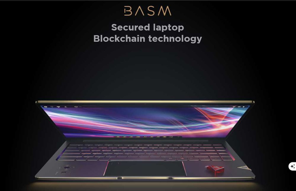 Laptop criptat/securizat cu tehnologie blockchain