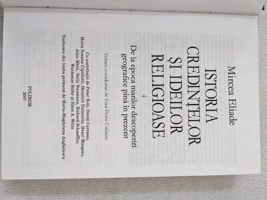 Istoria ideilor și credințelor religioase-George Calinescu-4 volume