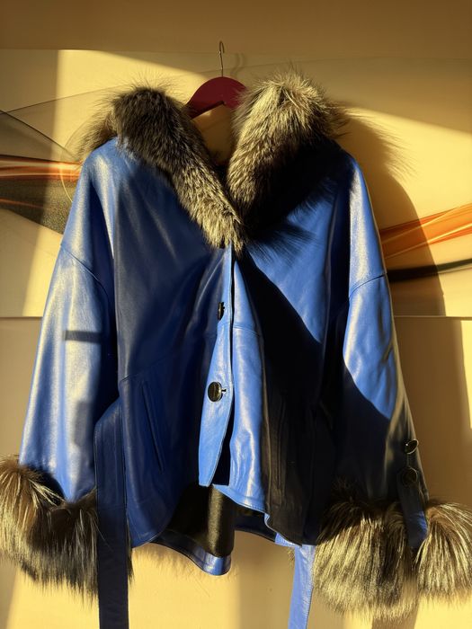 Дамско яке от естествена кожа и косъм