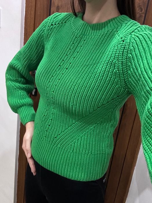 Зелен пуловер h&m