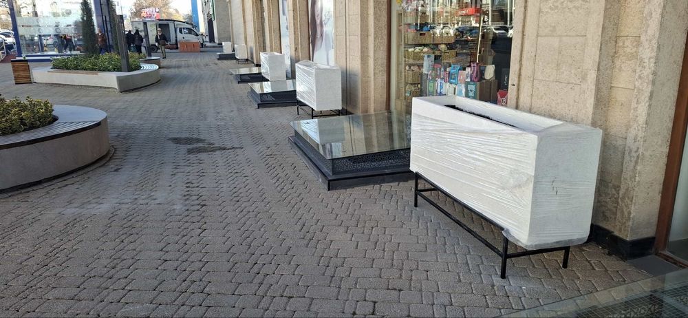 Урна Вазон скомейка gultuvak кашпо skameyka kashpo beton
