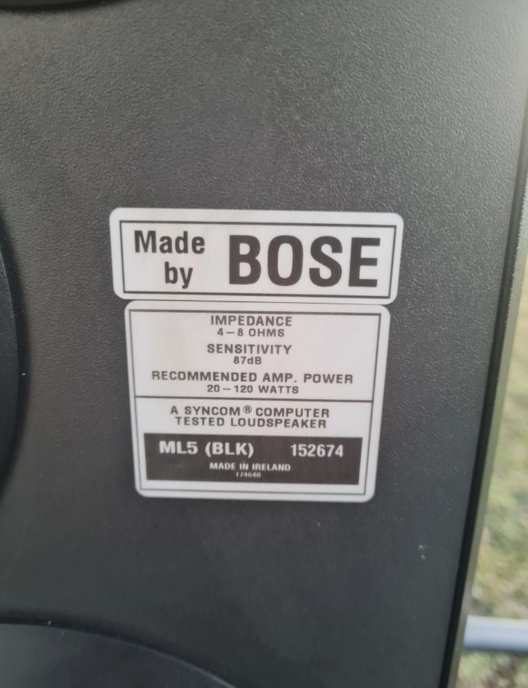 Boxe Bose ML5(BLK)