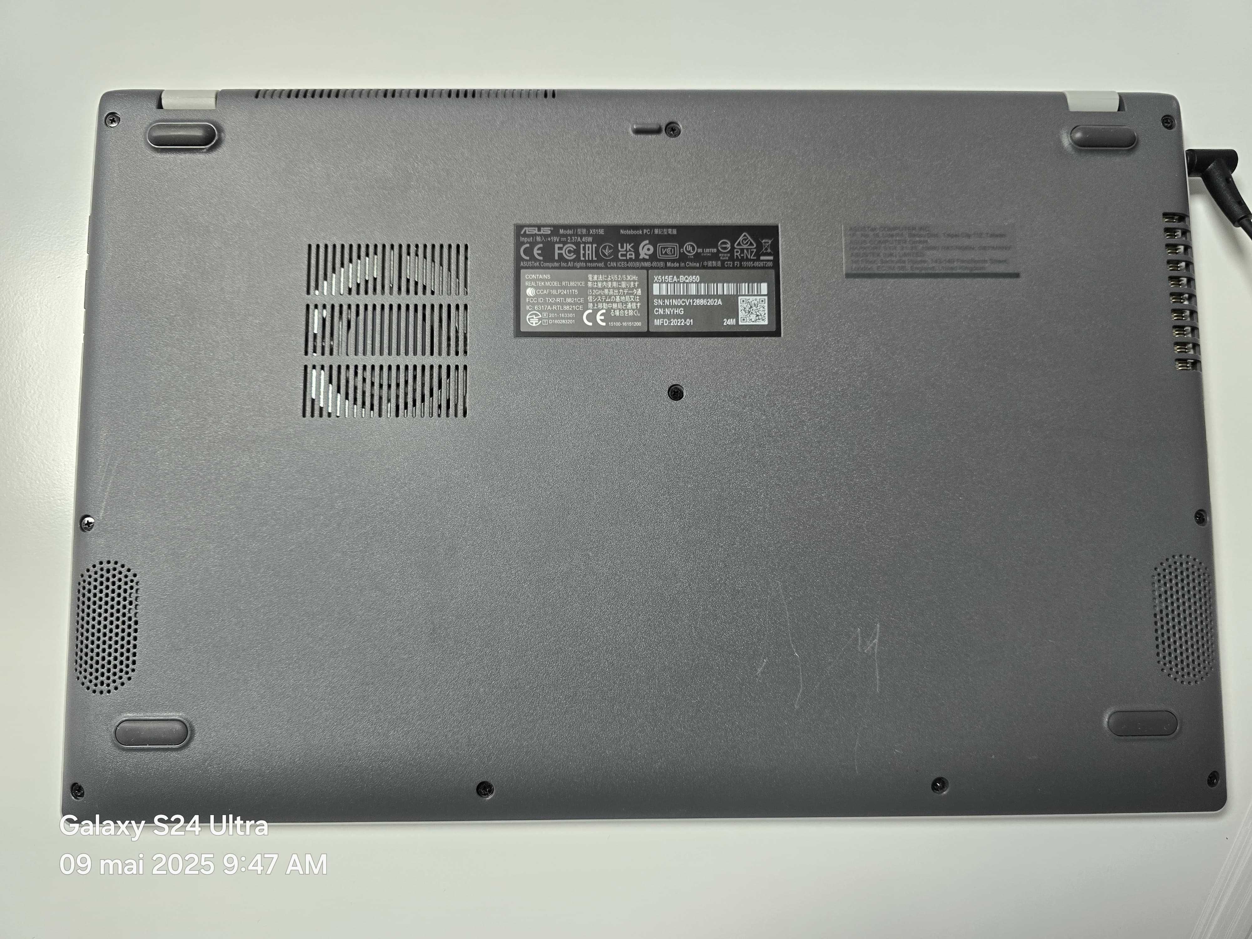 Laptop ASUS Notebook X515EA-BQ950 - 8GB RAM, 256GB SSD