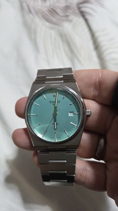 Vand ceas Tissot  Prx cadran Tiffany Blue