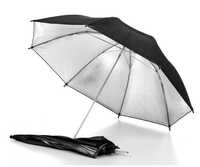 Umbrela foto silver - black ,91 cm, 102 cm, 110 cm, noi, factura.