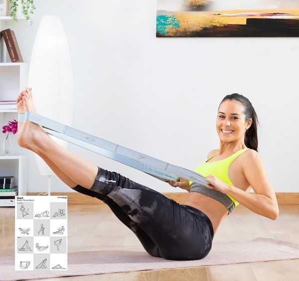 Banda elastica pentru fitness Stort Innovagoods, cu ghid de exercitii