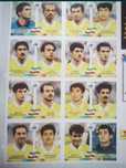 Panini France 98 stickerele cu Iran în galben UK Edition sau în roșu
