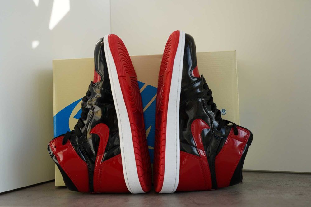 Adidași Jordan 1 PATENT- BRED Noi -Mărimi Disponibile (36-45) Cu Cutie