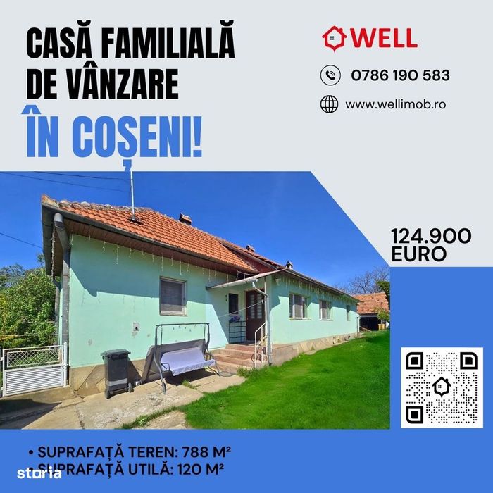 Casă familială de vânzare în Coșeni!