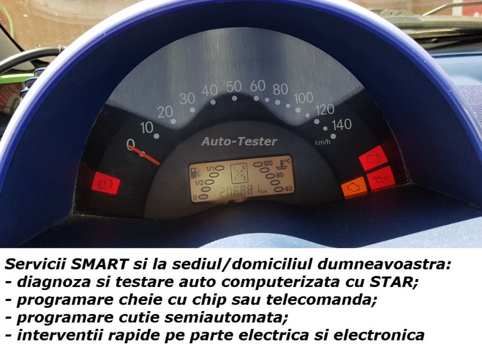 Diagnoza Mercedes Smart testare resetare adblue service la domiciliu