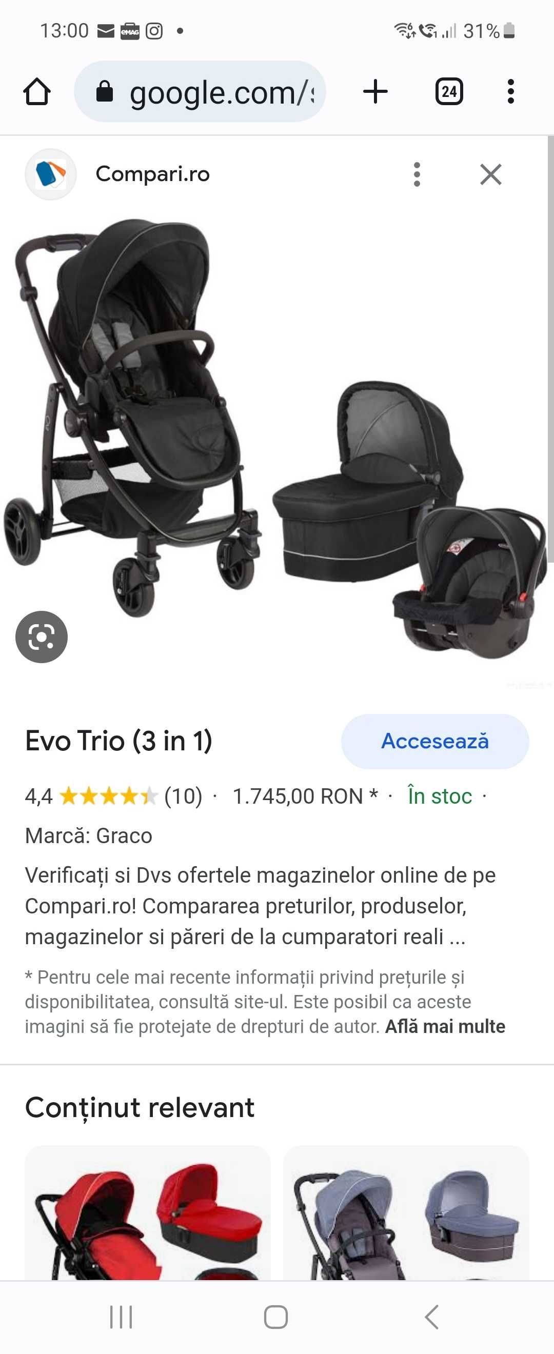 Carut Graco Evo 3 in 1