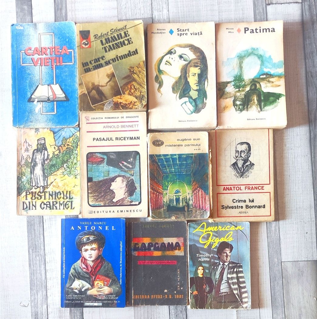Cărți,romane diferite preț 5 lei bucata