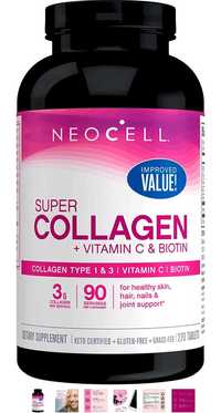 Collagen коллаген+ витамин C и биотин, 270 таб 90 порций. Neocell