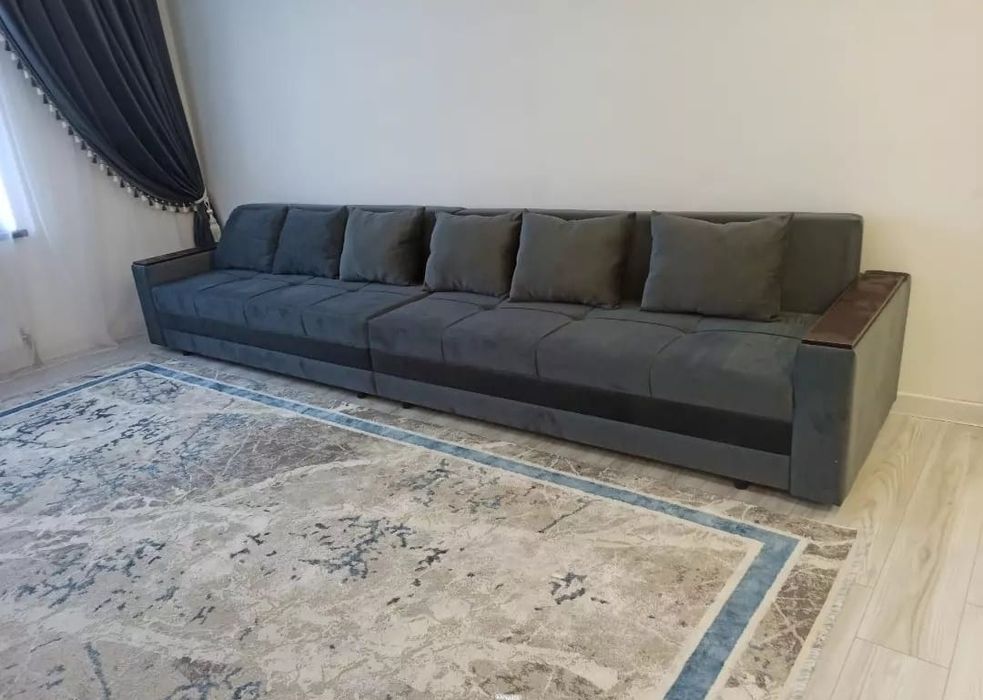 Прямой НоВыЙ 4метр | Раскладной с ящиками Алматы | Диван новый книжка