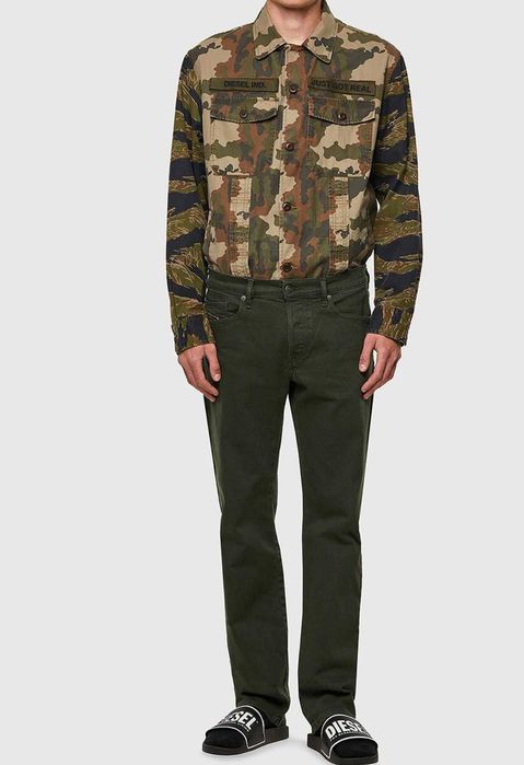 Jeans Diesel green army W26-L30 (38 x 2 CM) straight.