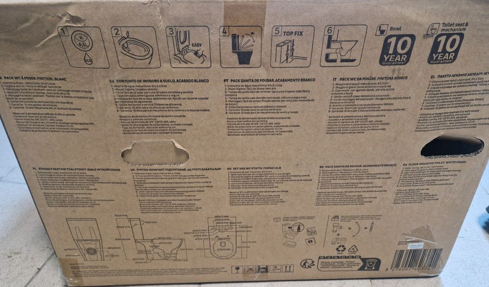 Set vas WC Sensea Remix Portelan Leroy Merlin