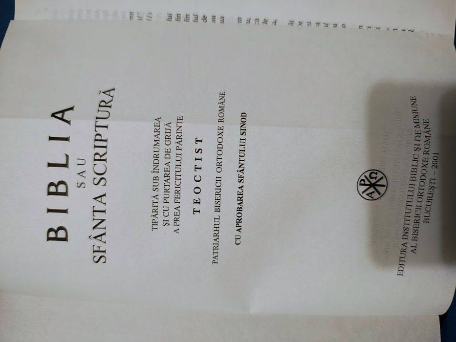 Biblia - Editia 2001
