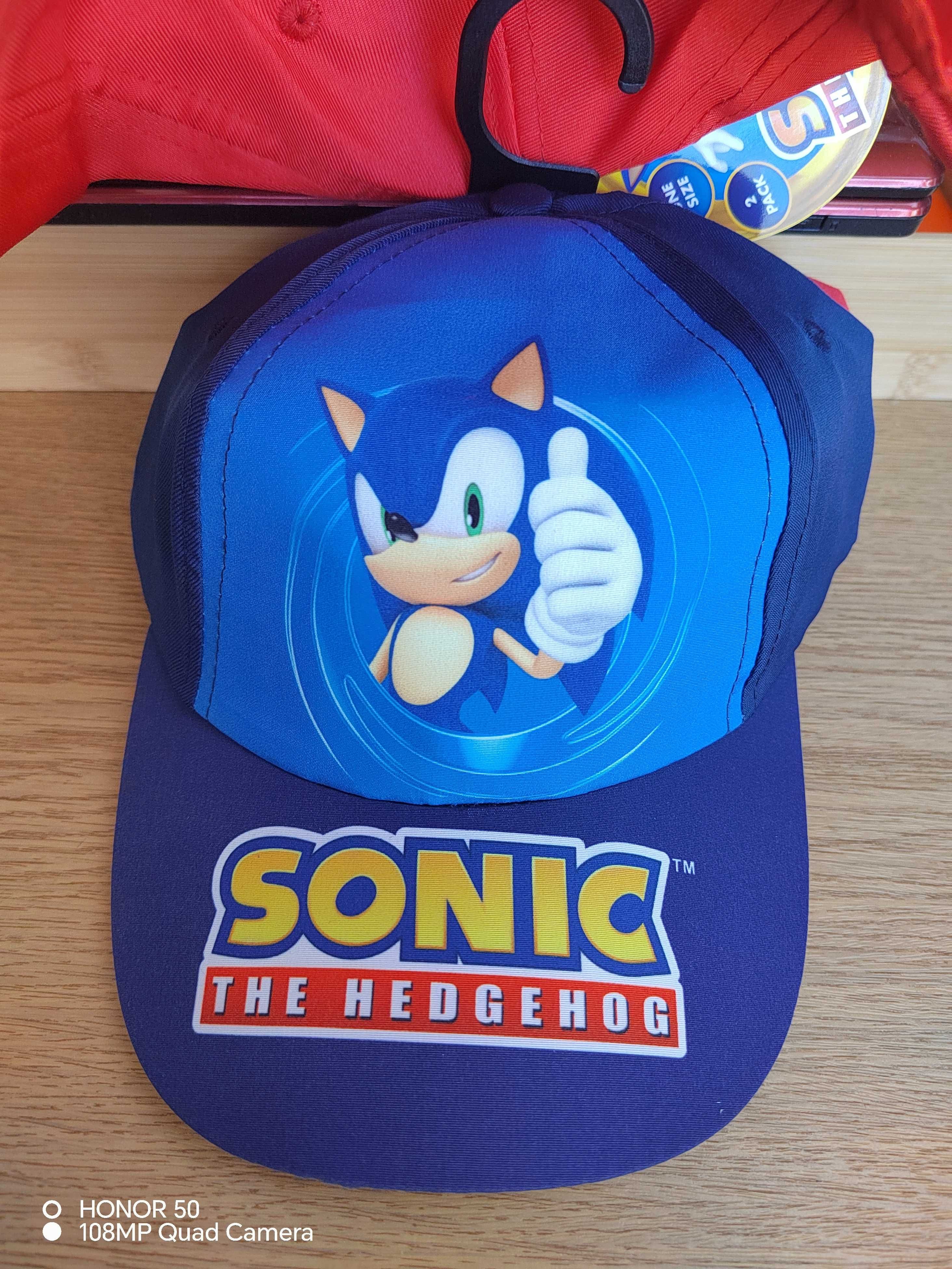 Stitch и Sonic Детски шапки в комплект от 2бр.