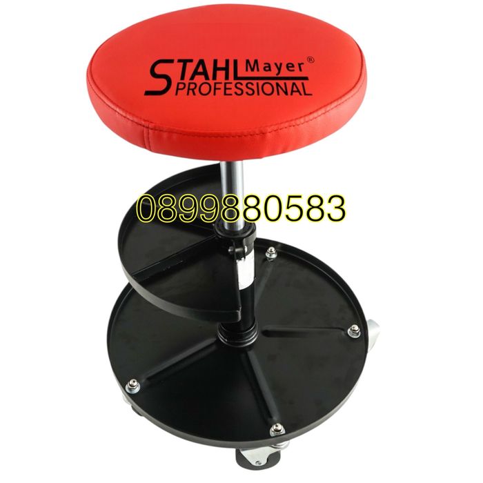 Автомонтьорски стол с поставка за инструменти STAHLMAYER