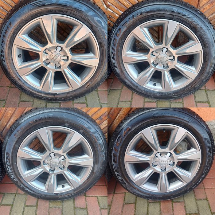 Vând Jante cu cauciucuri iarna Audi A4 A5 A6 A7 A8  225/55/17xl