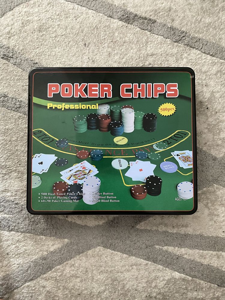 Set Poker 500 Jetoane Carti de joc