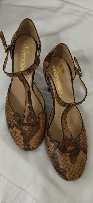 pantofi decupati piele sarpe Veronese 37