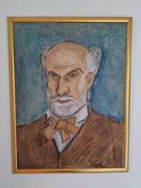 Tablou Pictura Theodor Pallady - Autoportret, creion, tus pe carton