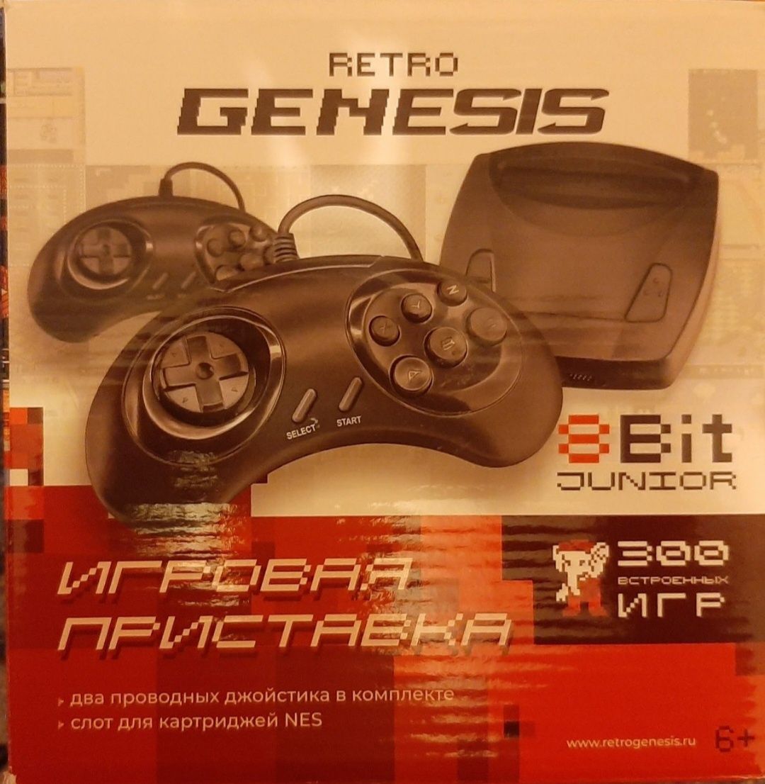 Retro Genesis 8 Bit Junior + 300 игр
(Без повторов)
Retro Genesis 8 Bi