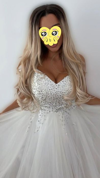 Естествена руса коса с тъмен корен (омбре)