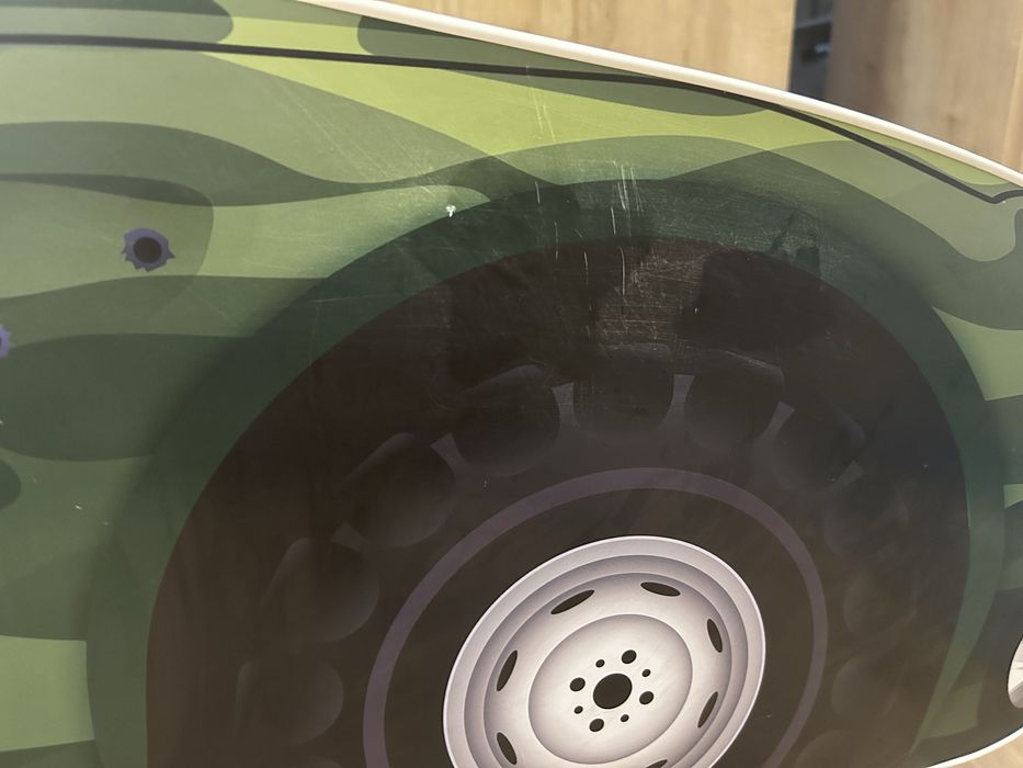 Patut copii military car + saltea