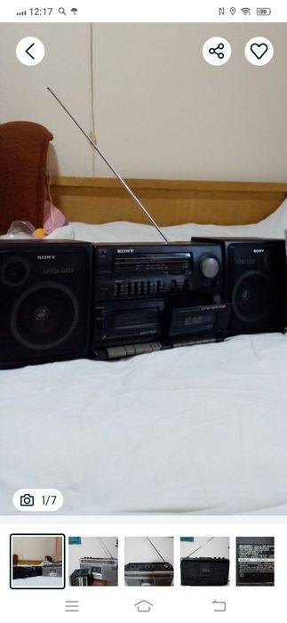 Магнитола " SONI" Япония,двухкасетный