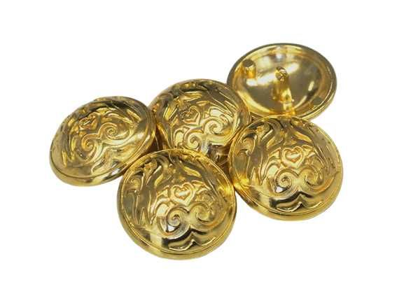 Set 10 nasturi metalici deosebiti aurii