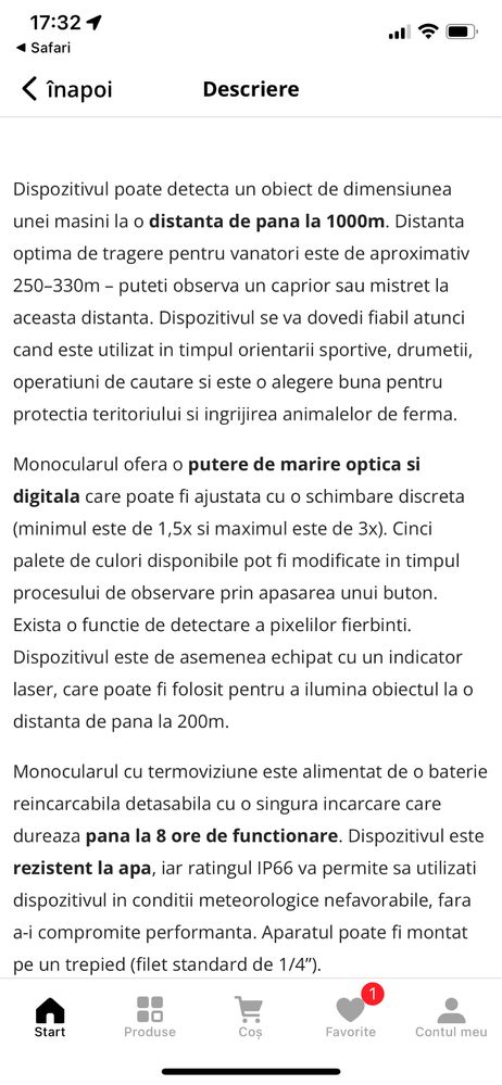 Cameră termo Levenhuk Fatum Z100 garantie
