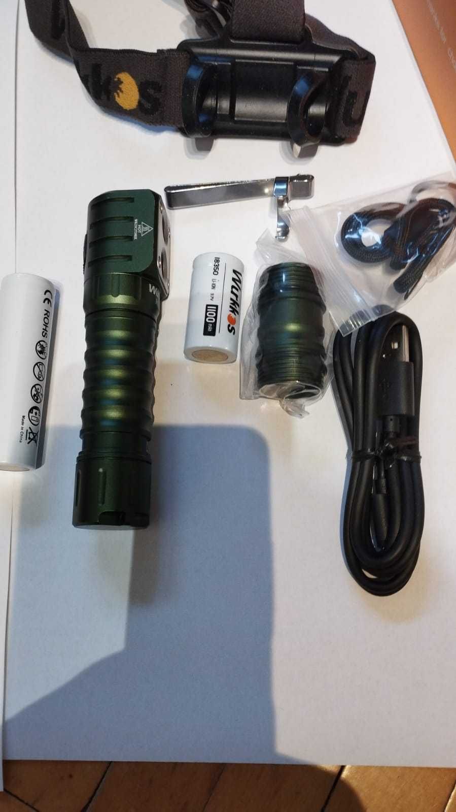 Wurkkos HD15 Dual LED cu lentila TIR  - full set