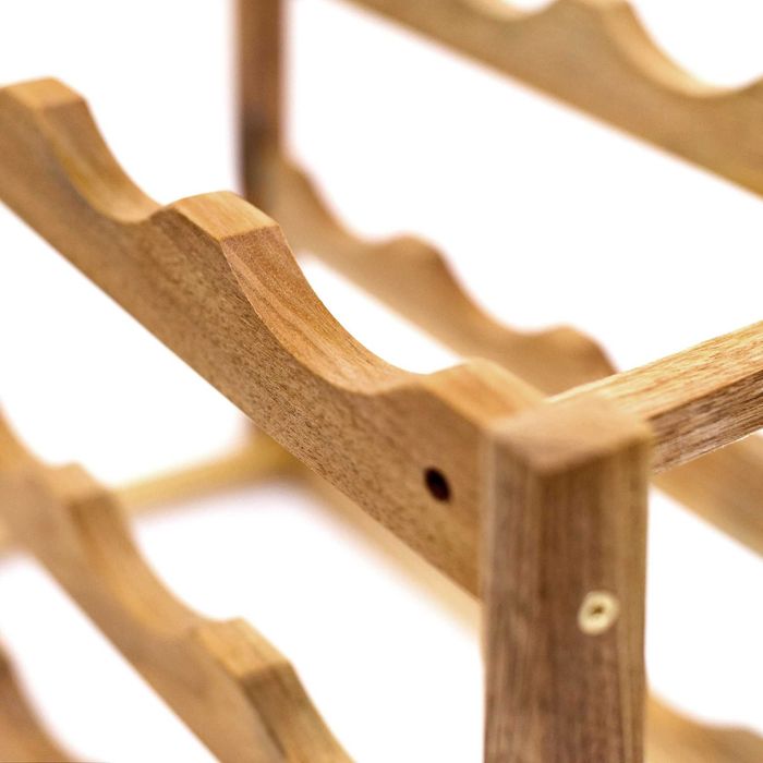 Suport pentru Vin din Lemn de Nuc ptr. 12 Sticle Elegant 28x42.5x21 cm