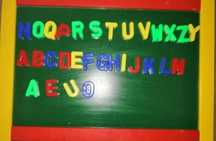 Tablita magnetica cu cadru din lemn