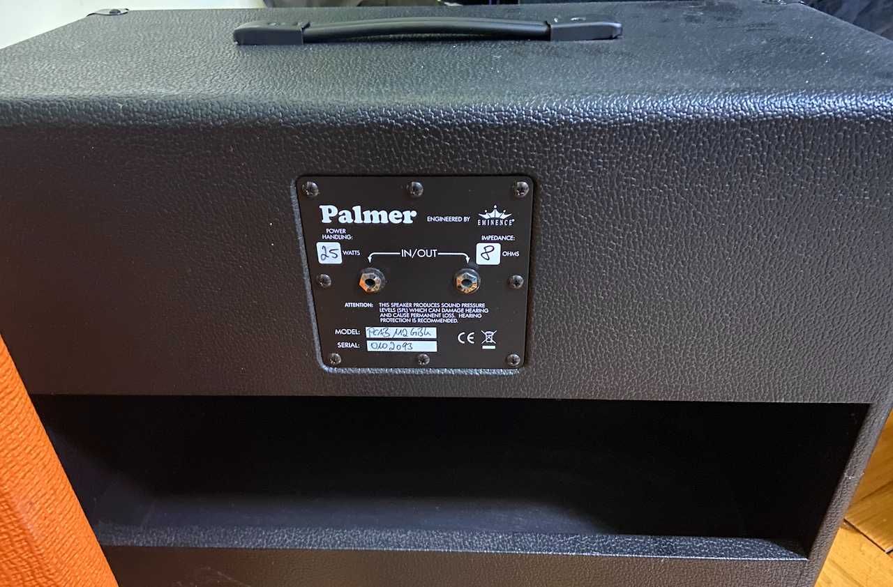 Palmer cab 112 Celestion G12 greenback 25W speaker semi open cabinet