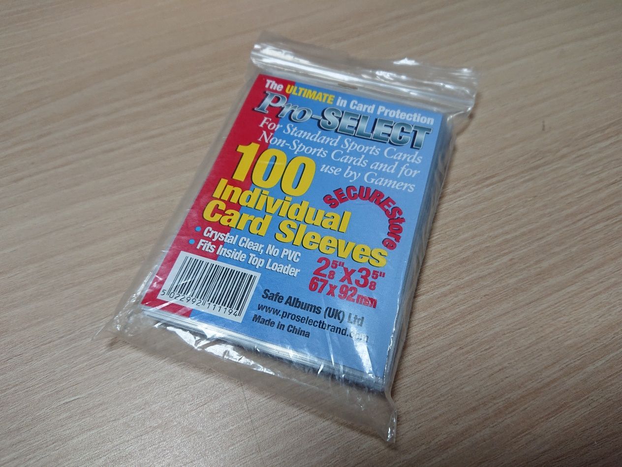 Protectie carduri de colectie card sleeves 100 bucati - crystal clear