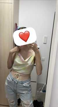 Crop top satin Zara