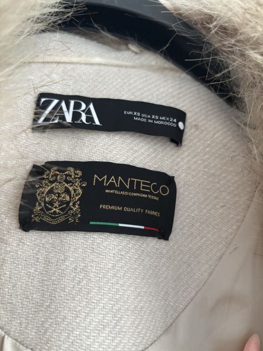 Зимно палто от вълна ZARA
