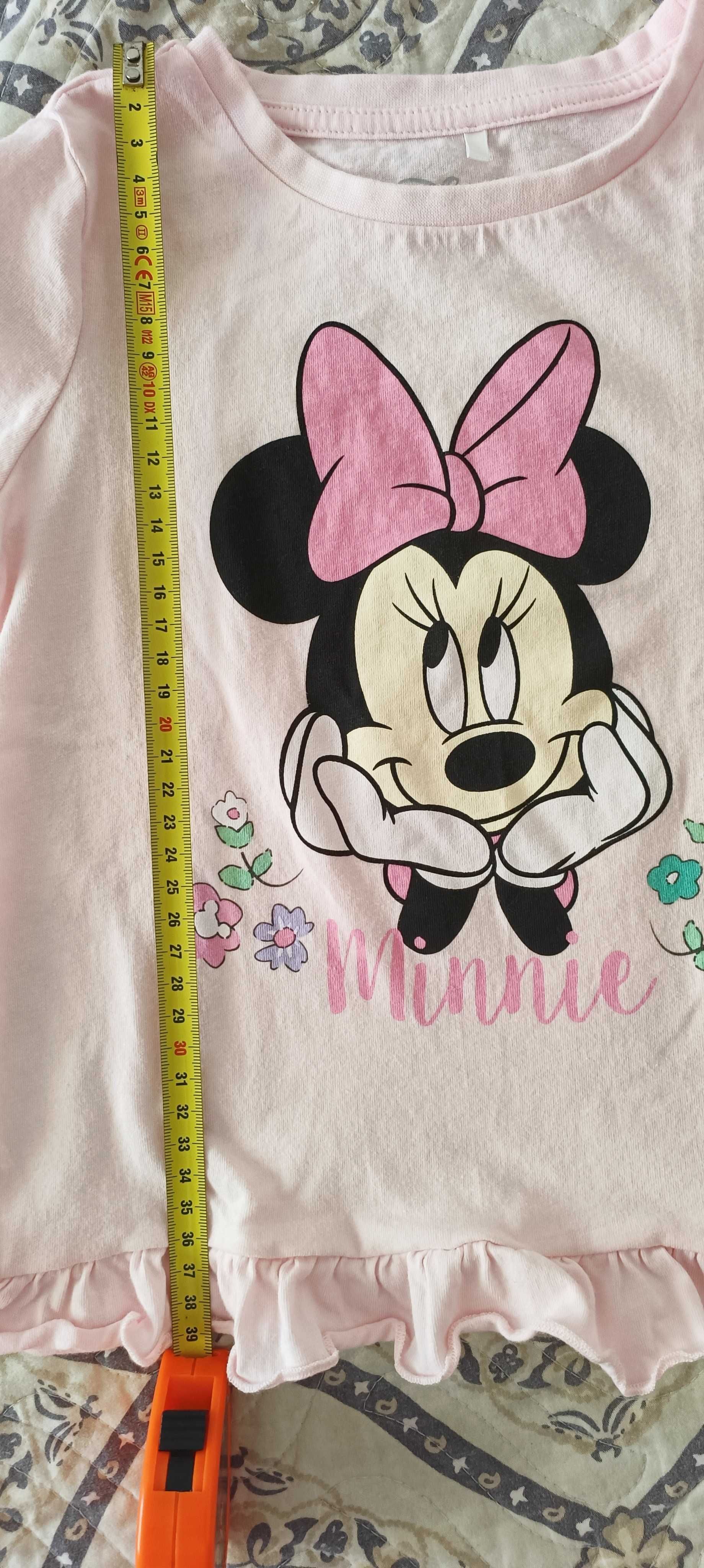 Tricou Smik,roz  cu Minnie pt fetițe 5-6 ani. 116 cm