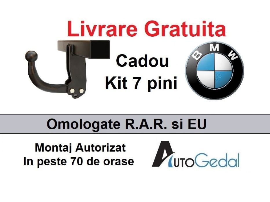 Carlig Remorcare BMW X1 2015 -2022 - Omologat RAR si EU