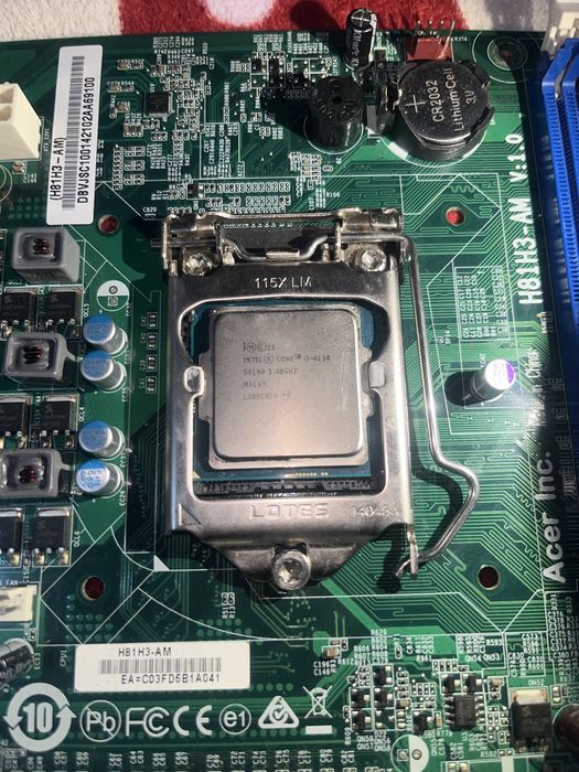 Placă de bază Acer H81H3 AM cu procesor i3 4130